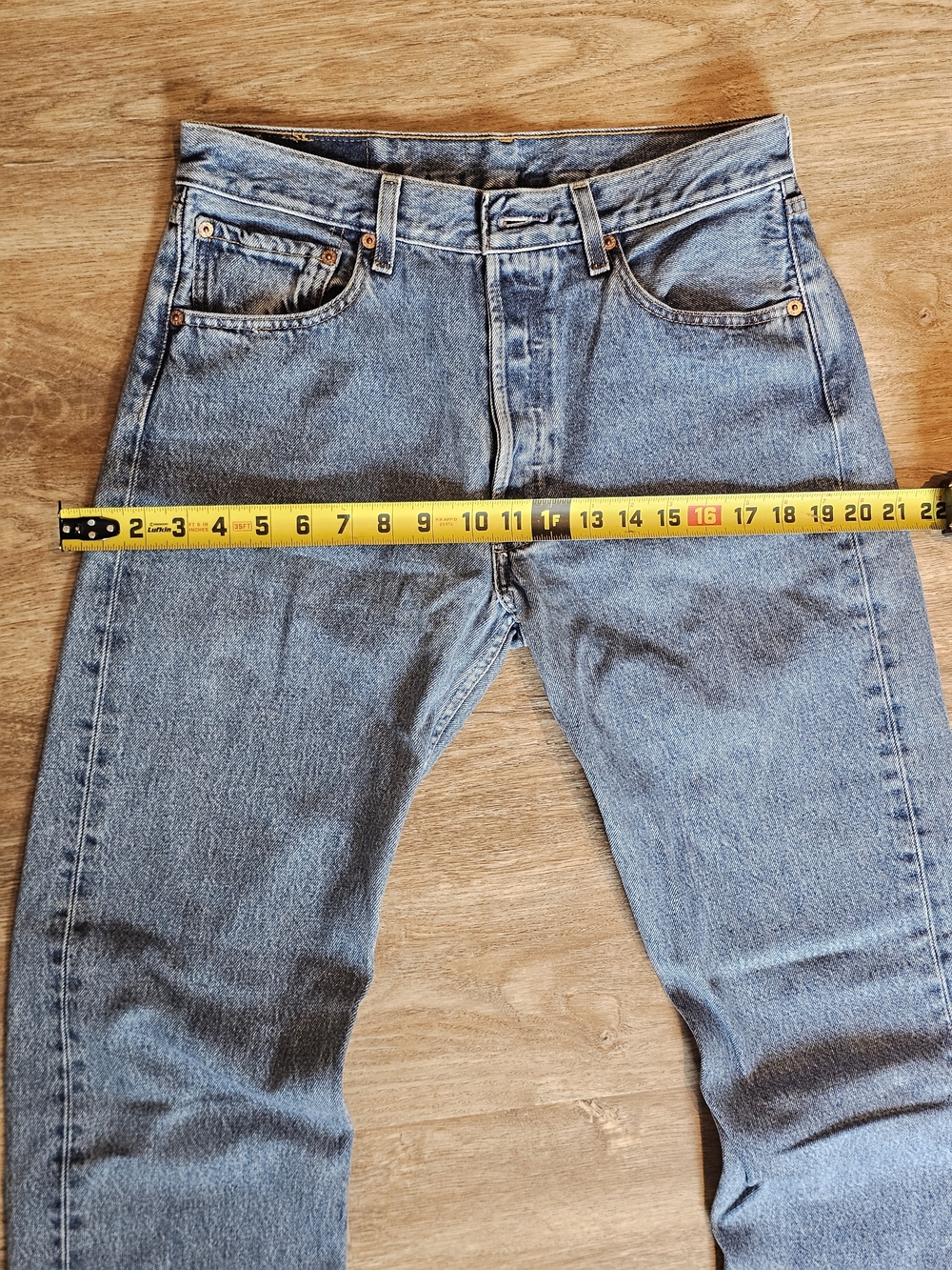 🔥Vintage Y2K Levi's 501 Jeans 32x33 Button Fly Made in Colombia 06/00 Tag 32x36 - Picture 9 of 16